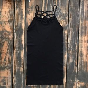 Black Spaghetti Strap Tank